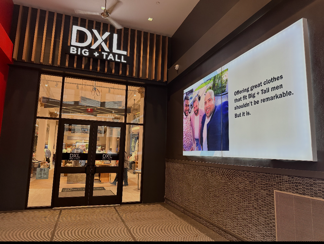DXL Big & Tall storefront